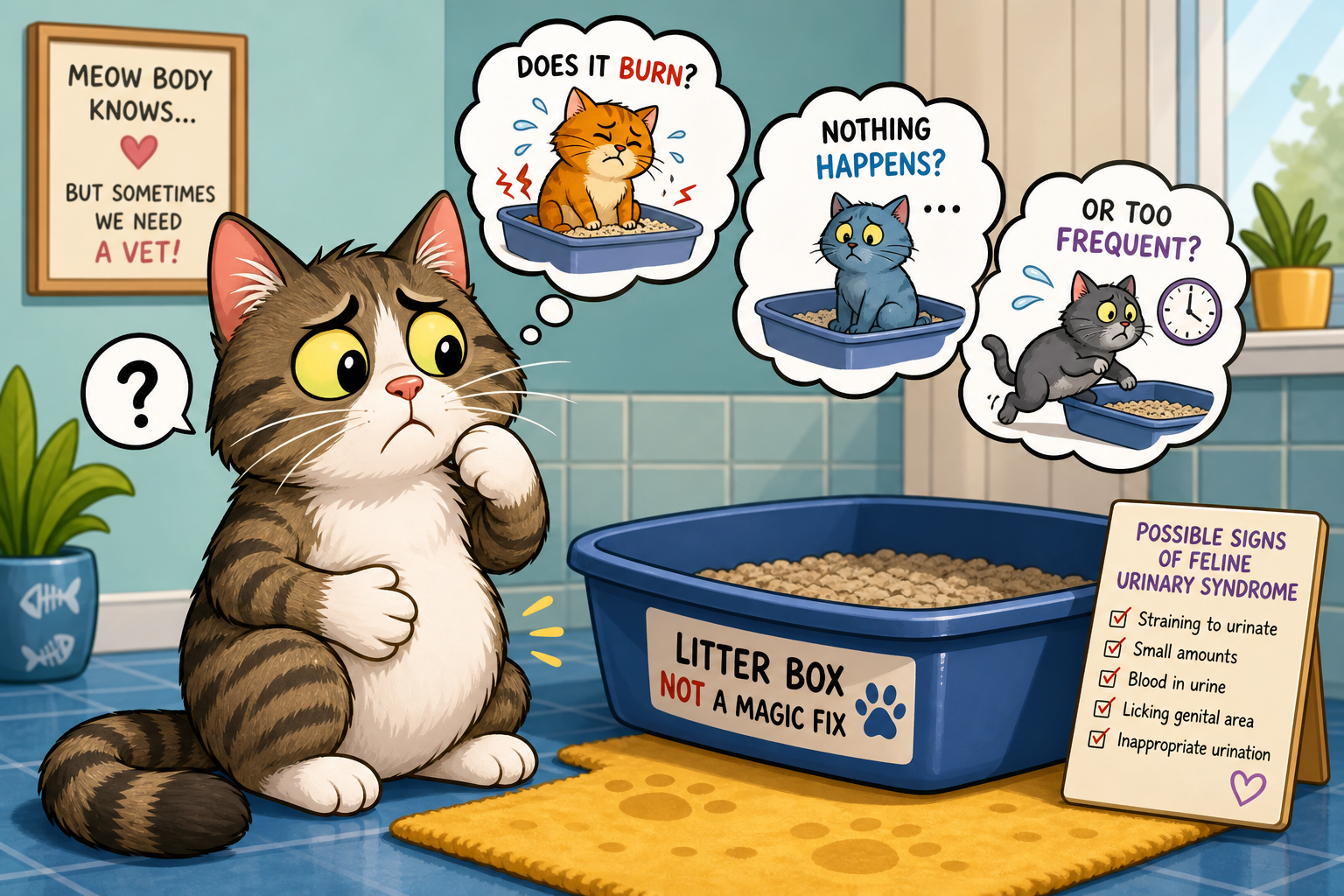 Feline Lower Urinary Tract Disease (FLUTD): Causes, Symptoms, and Treatment